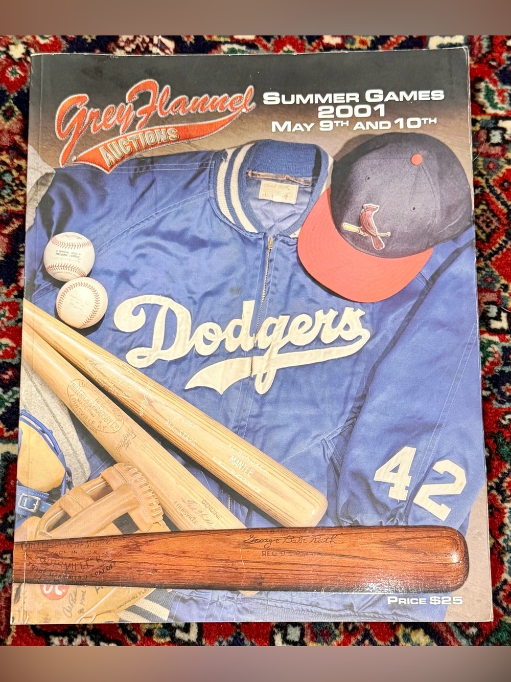 GREY FLANNEL AUCTIONS SUMMER GAMES 2001 MAY 9th AMD 10th. DODGERS BOOK